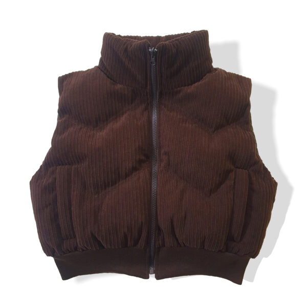 Chaleco Puffer – Marrón