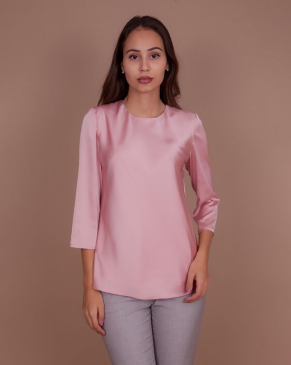 Blusa de seda - Rosa Blush