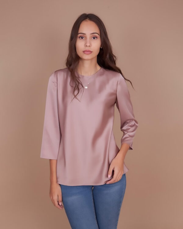 Blusa de seda - Palo Rosa - Imagen 3