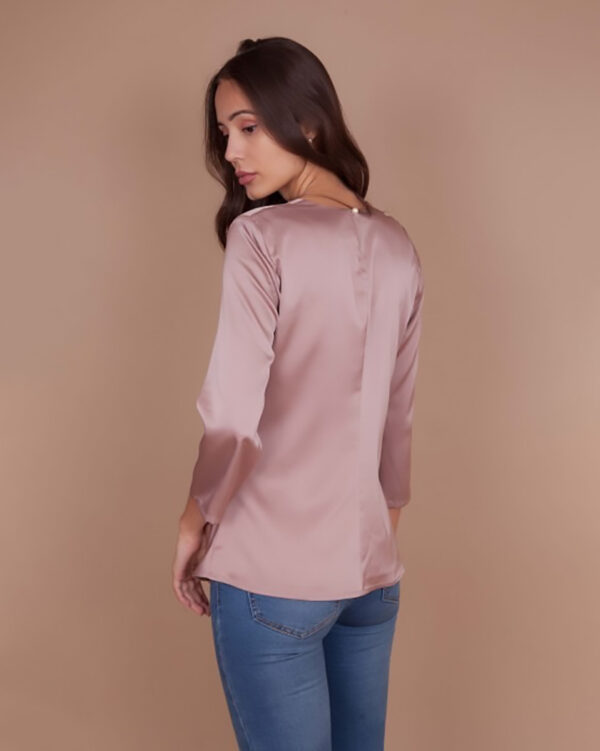 Blusa de seda - Palo Rosa - Imagen 2