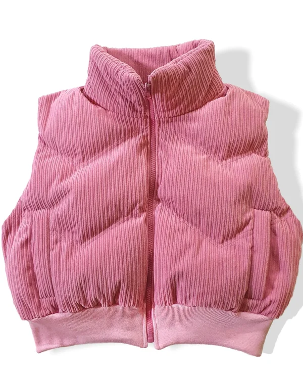 chaleco puffer corduroy