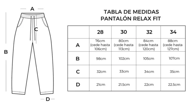 pantalón relax fit