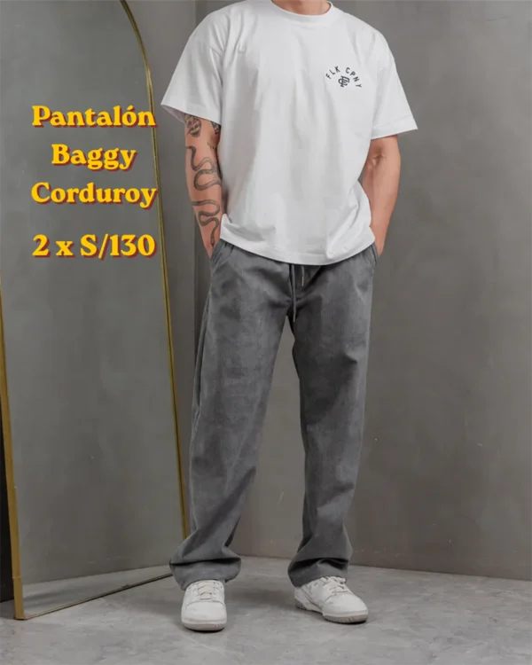 Pantalón Baggy Corduroy