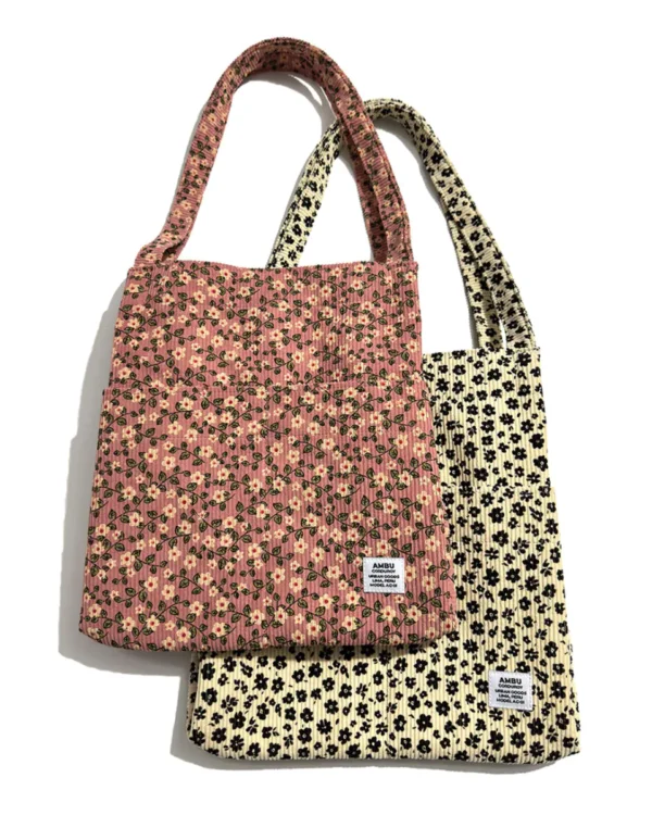 bolso de hombro floreado